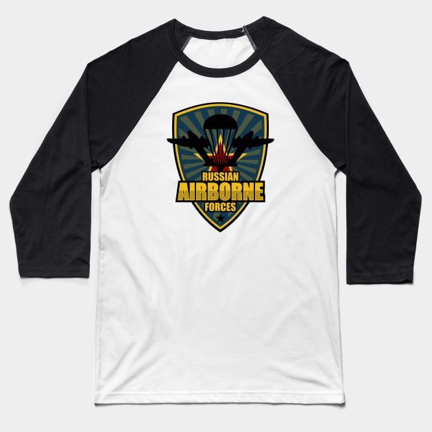 Russian Airborne Forces Baseball T-Shirt by Firemission45